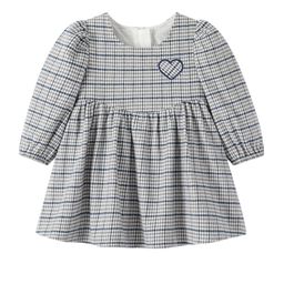 StyleCast Checked Printed Cotton Round Neck A-Line Casual Dress-13