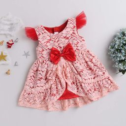 MANY FROCKS & Self Design Cotton Dress-image-98