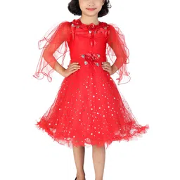 ahhaaaa Red Embellished Dress-image-36