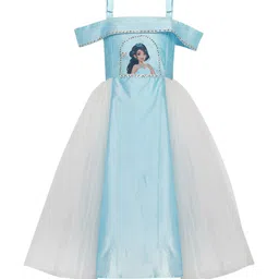 A Little Fable Blue Embellished Dress-image-12