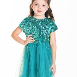 Cherry Crumble Embellished Round Neck Dress-20