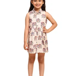 BAESD Printed Linen A-Line Dress-image-38
