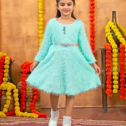Aarika Woollen A-Line Dress-image-4