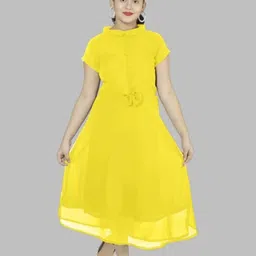 BAESD Girls High Neck A-Line Dress-picture-20