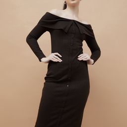 Ginger by Lifestyle Women Off-Shoulder Sheath Dress-image-91