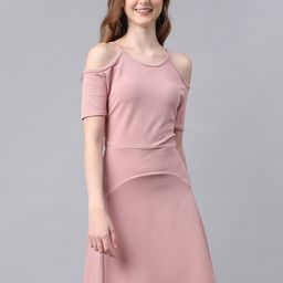 TANDUL Women Cold-Shoulder A-Line Dress-image-24