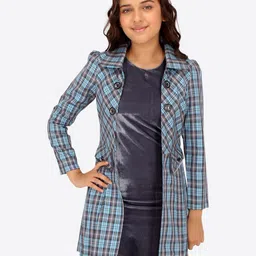 CUTECUMBER Girls Velvet Sheath Dress With Jacket-image-49