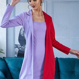 Athena Women Colourblocked Corset Blazer Dress-picture-23