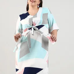 Instafab Plus Women V-Neck Wrap Dress-picture-17