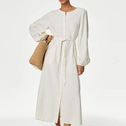Marks & Spencer Shirt Midi Dress-image-55