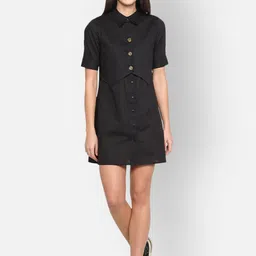BLANC9 Layered Shirt Mini Cotton Dress-image-21
