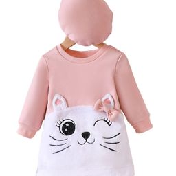 StyleCast Girls Pink Animal Printed T-shirt Dress-image-42