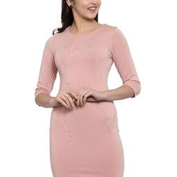 Global Republic Round Neck Sequinned Sheath Dress-picture-8