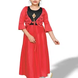 BAESD Girls Satin Fit and Flare Dress-picture-56