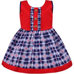 Wish Karo Pink Checked Dress-image-42