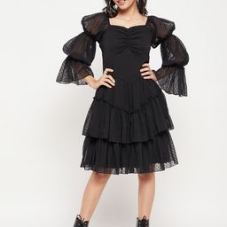 Antheaa Girls Chiffon Dress-image-31
