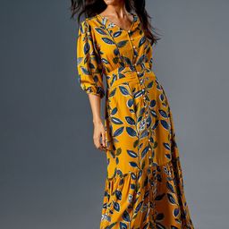Global Desi Floral Printed V-Neck Maxi Dress-picture-45