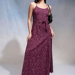 Tokyo Talkies Women Tribal Printed Fit & Flare Maxi Dress-picture-8
