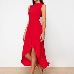 Trendyol Round Neck Fit & Flare Midi Dress-picture-30