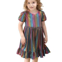 StyleCast x Revolte Striped Fit & Flare Midi Dress-42