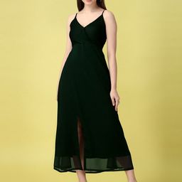 BAPS Shoulder Straps Fit & Flare Midi Dress-image-30