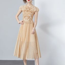 JC Collection Embellished Fit & Flare Midi Dress-image-98