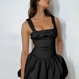 StyleCast x Revolte Square Neck Sleeveless Fit & Flare Mini Dress-picture-11