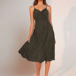 Stylecast X Slyck Shoulder Straps Fit  Flare Mini Dress-image-9
