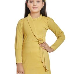 Peppermint Mustard Yellow Shirt Dress-25