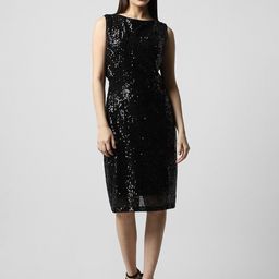 Van Heusen Woman Embellished Sequined Boat Neck Sheath Dress-image-28
