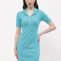 Madame Shirt Collar Sheath Dress-image-49