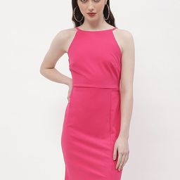 Madame Shoulder Straps Straight Knee Length Sheath Dress-image-64