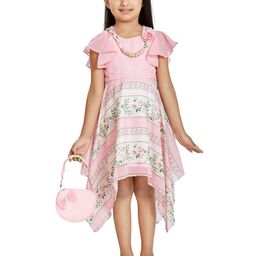 Peppermint Girls Pink Floral Dress-image-76
