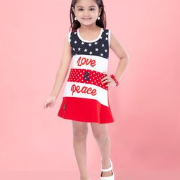 Aarika Colourblocked Cotton A-Line Dress-picture-49