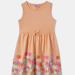 R&B Girls Floral Printed A-Line Dress-image-79