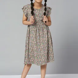 JUSTICE Girls Floral Print A-Line Dress-picture-7