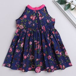 The Magic Wand Girls Floral Print A-Line Dress-image-56