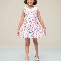 Toonyport Girls Conversational Printed Cotton A-Line Dress-image-40
