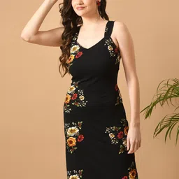 IUGA Floral Printed Sheath Dress-image-26