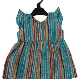 BAESD Infant Girls Striped Organic Cotton A-Line Dress-18