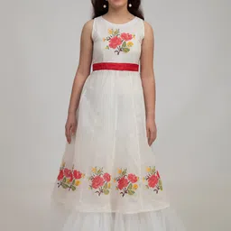 Bitiya by Bhama White Floral Maxi Dress-image-40