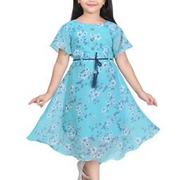 BAESD Girls Floral Printed A-Line Dress-image-87