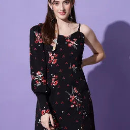 emeros Floral Crepe Sheath Dress-image-46