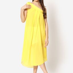 Beau DesignOne Shoulder Swimwear Cover Up Dress-image-27