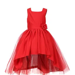 Samsara Couture Red Net Frock Dress Red-image-39