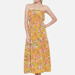 ALL WAYS YOU Floral Print Crepe Maxi Dress-image-85