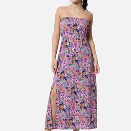ALL WAYS YOU Floral Printed Strapless Fit & Flare Maxi Dress-picture-19