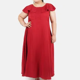 Indietoga Women's Plus Size Fit And Flare Maxi Dress-picture-9