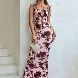 TANDUL Floral Print Maxi Dress-image-83