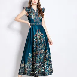 JC Collection Women Floral Print Maxi Dress-image-96